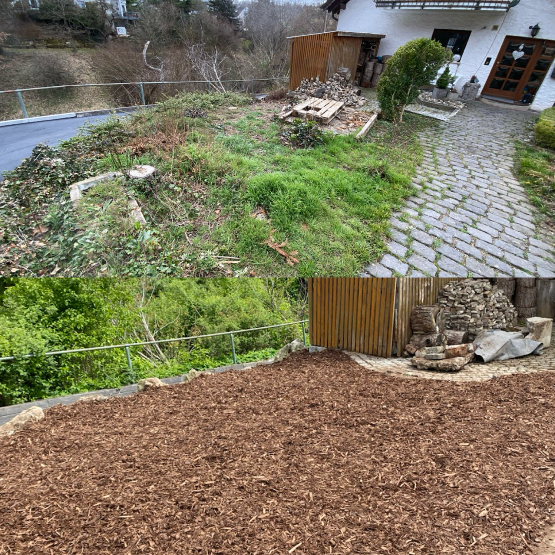 Vorher Nachher Gartenprojekt in Heidenheim